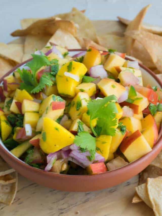 The Best Salsa with Peaches