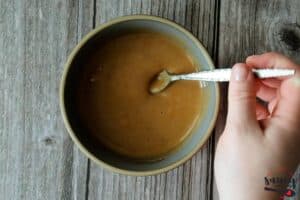Chick-fil-a sauce in a bowl, mixed