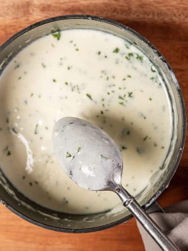The Creamiest Garlic White Sauce