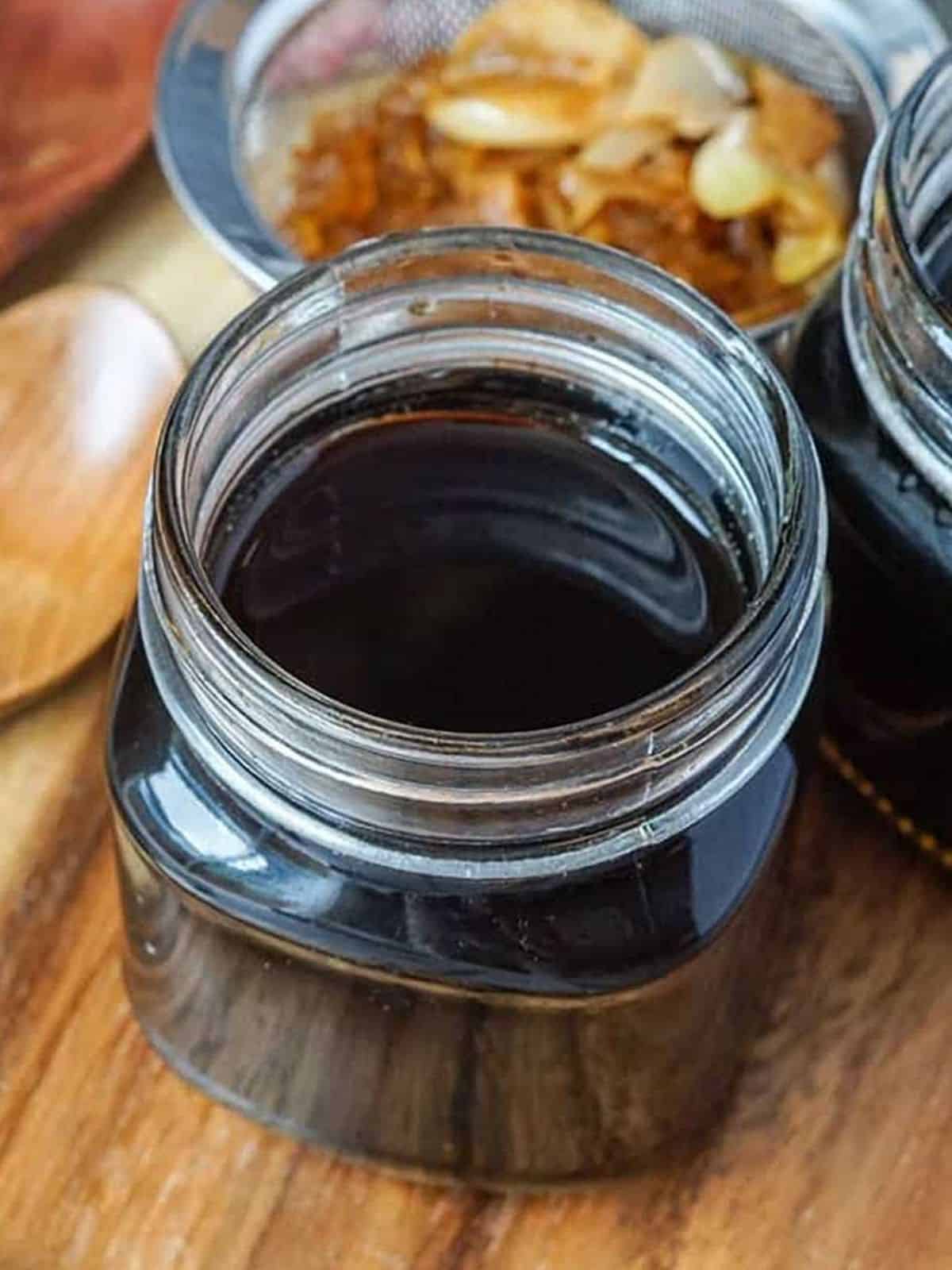 teriyaki sauce in a jar