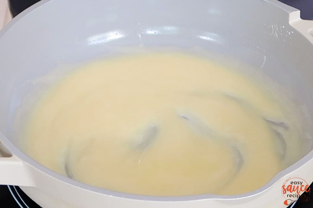 roux in a skillet