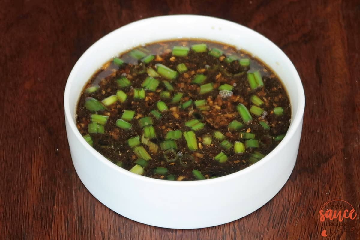 bulgogi sauce in a white bowl