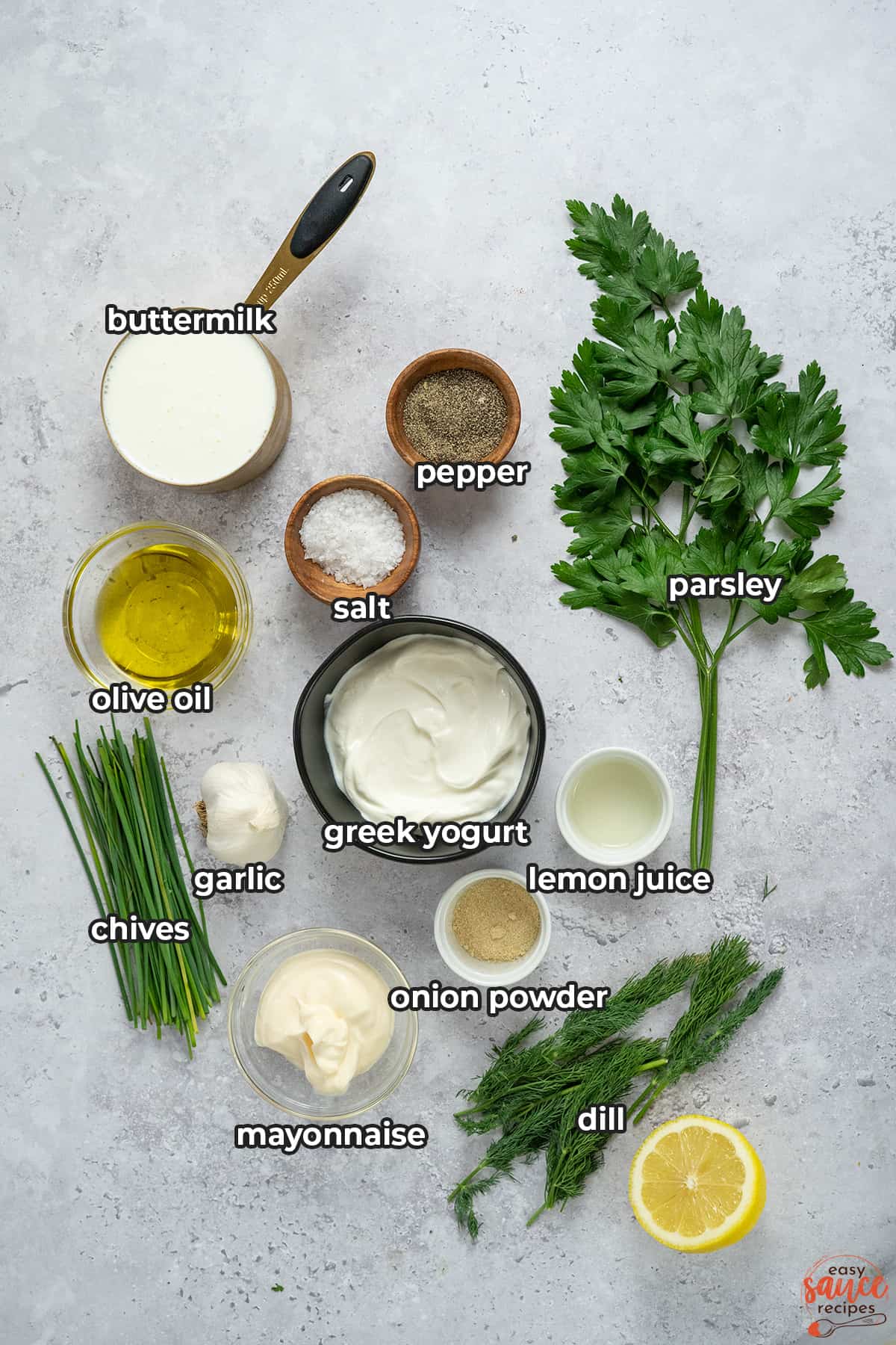 ranch ingredients